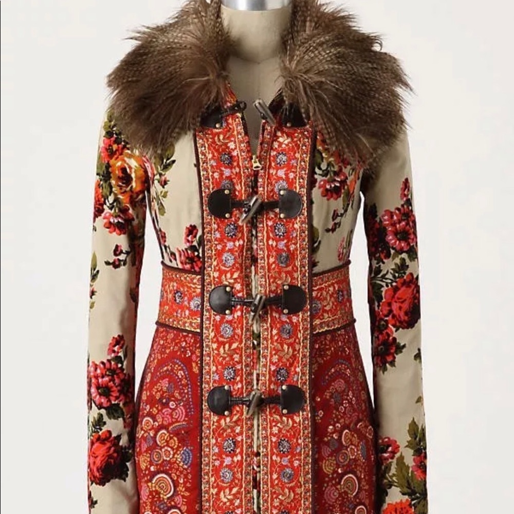 RARE Anthropology Elevenses Karelia Coat, Size 4.